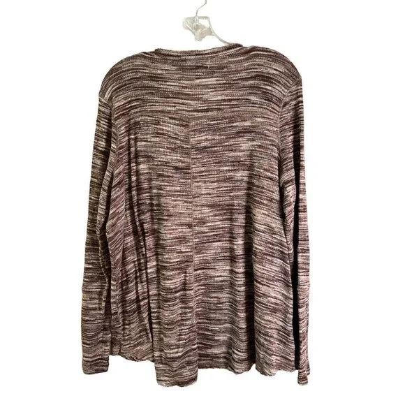 KNOX Rose Women's Sweater Brown & Beige Stripes Long Sleeves Size XXL - Picture 6 of 10